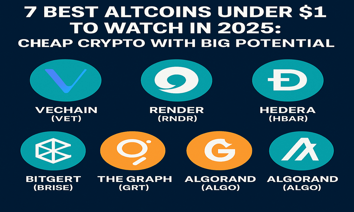 7 Best Altcoins Under $1 to Watch in 2025 Cheap Crypto with Big Potential